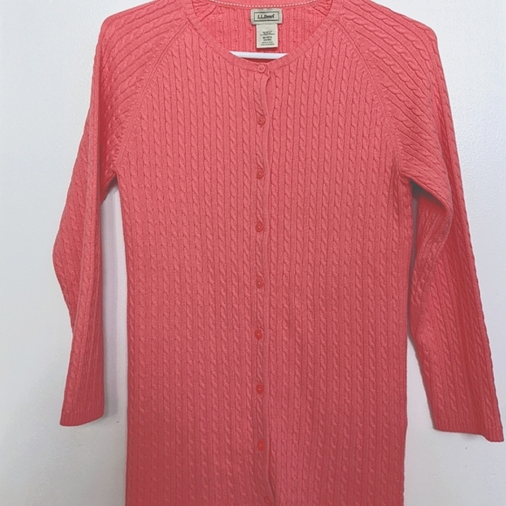 LL Bean cable sweater vest